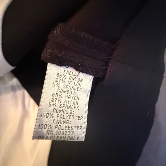 Donna Morgan Black/White Color Block Sleeveless Midi Dress Size 12/Large $168 - Picture 5 of 8